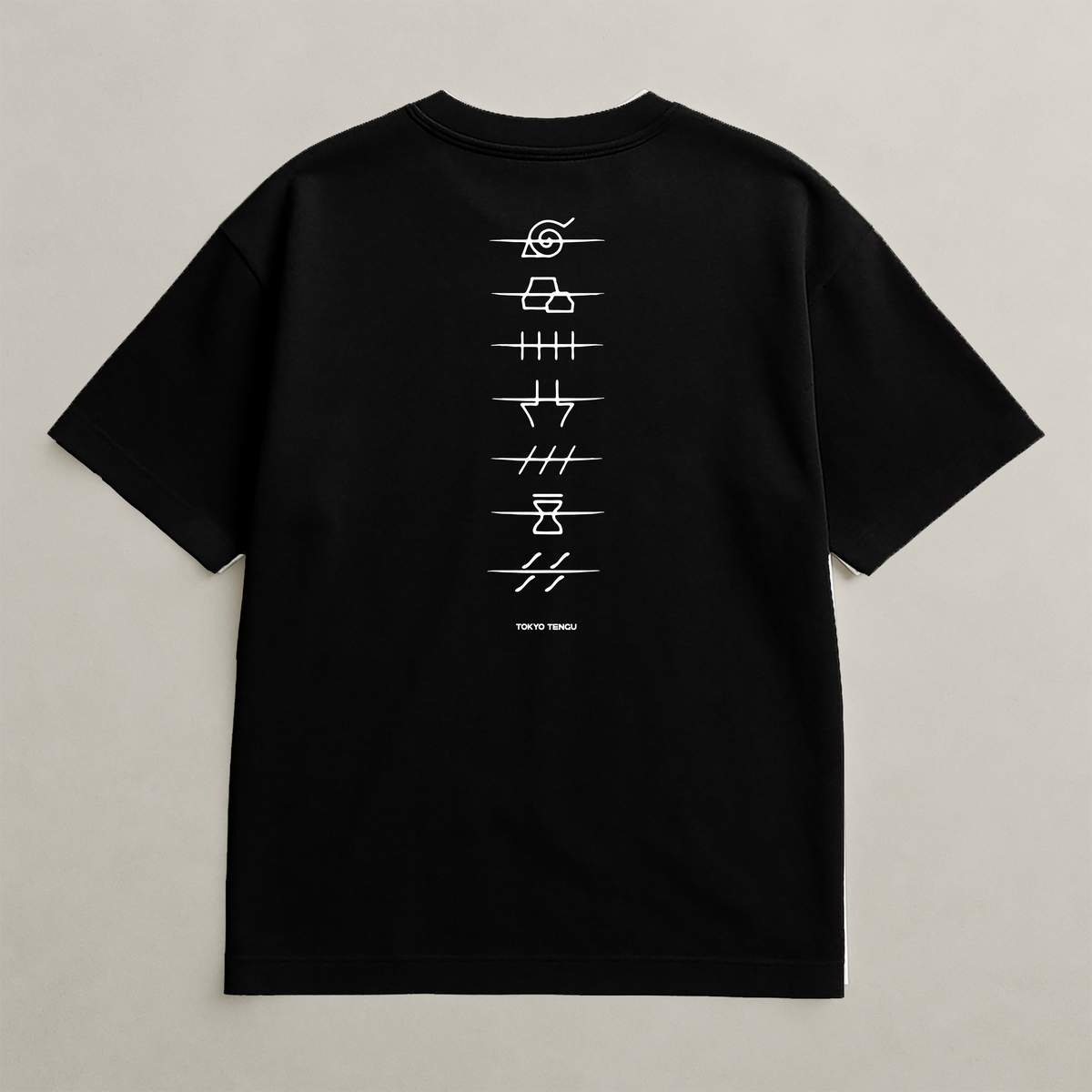 FALLEN - EMBROIDERED & BACK PRINT TEE