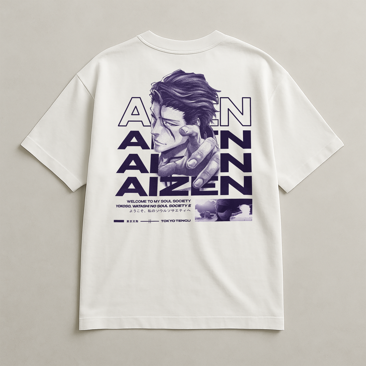 YOKOSO - EMBROIDERED & BACK PRINT TEE