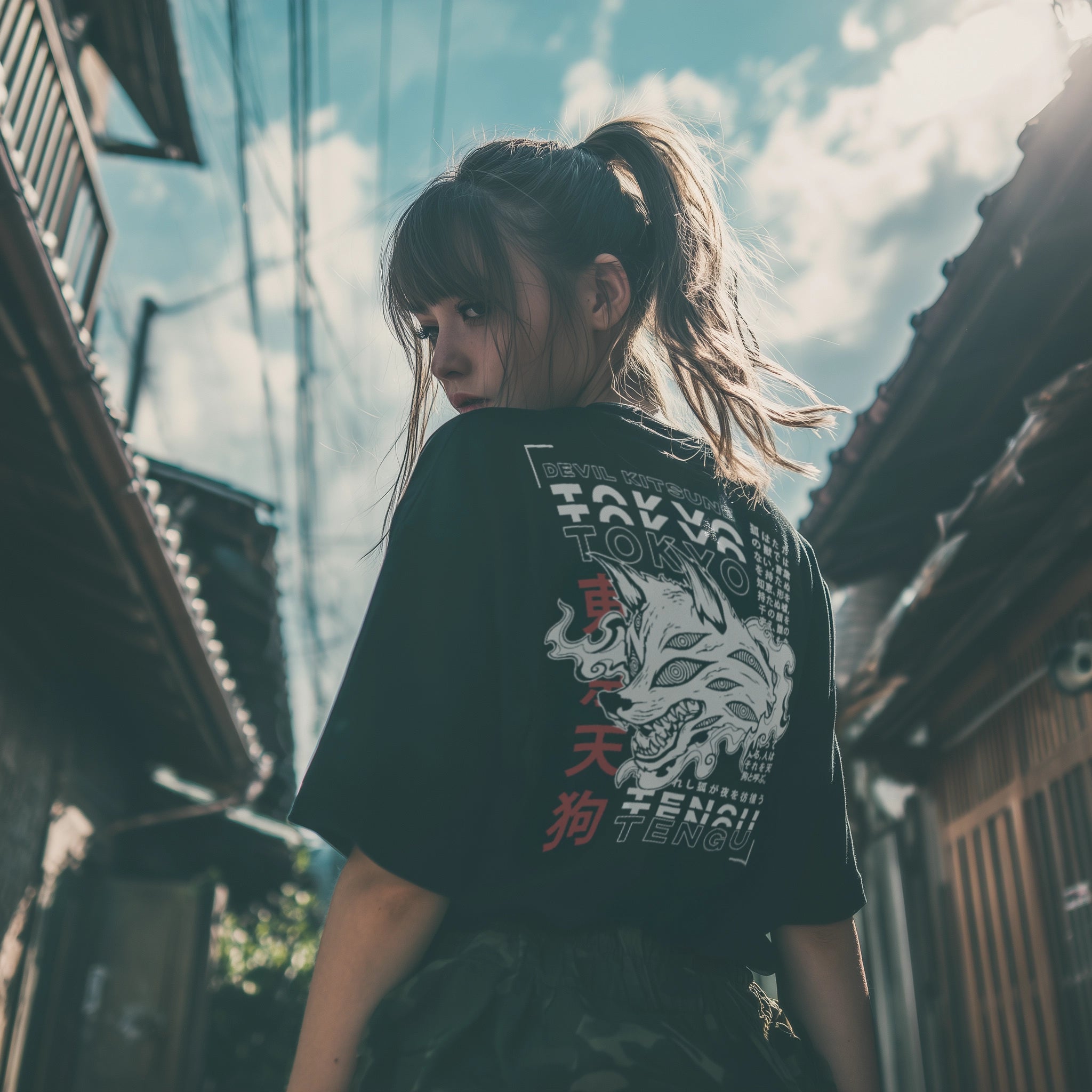 DEVIL PACT - Oversized Heavy Tee - Tokyo Tengu