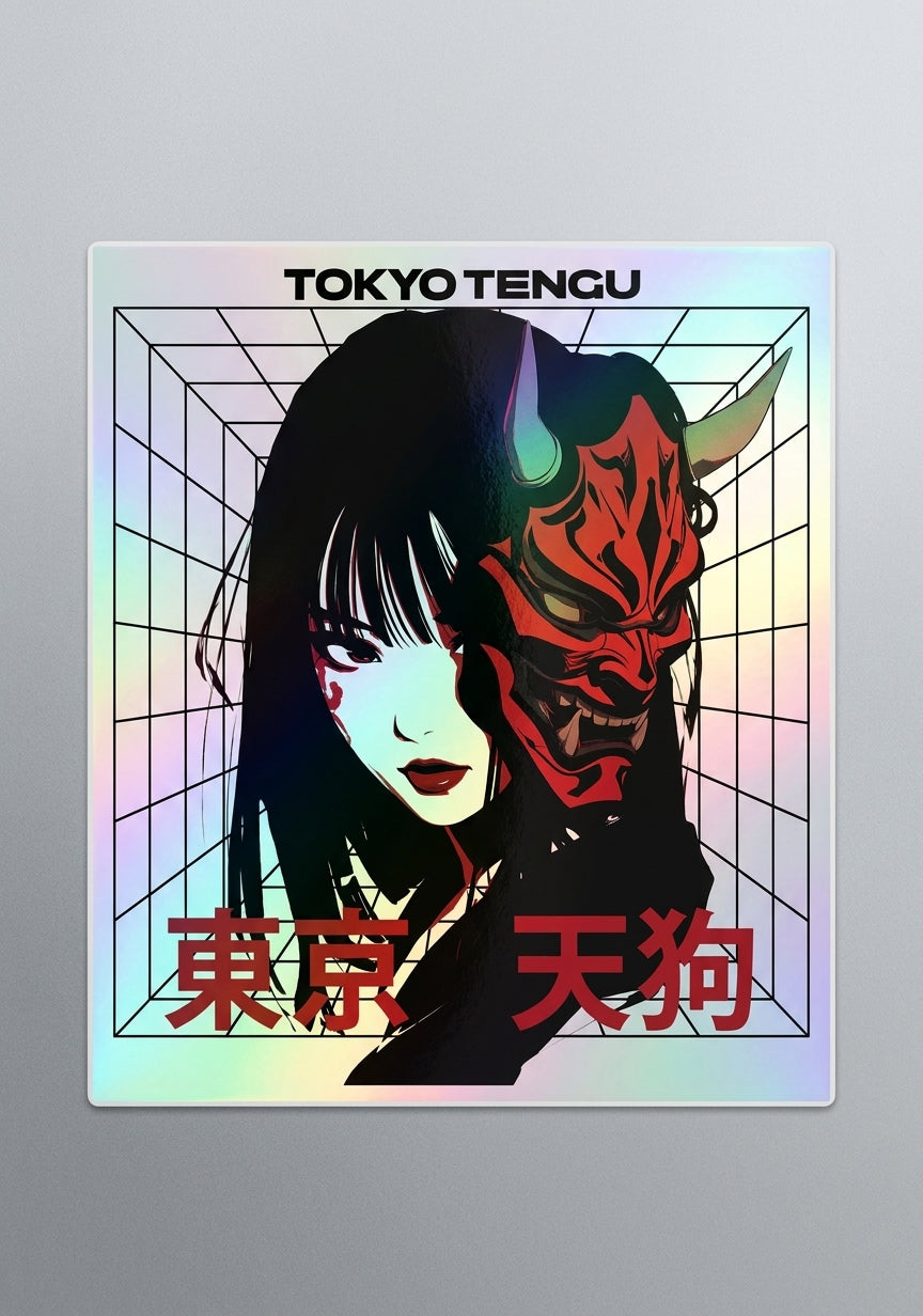 Hannya - Sticker Brillant