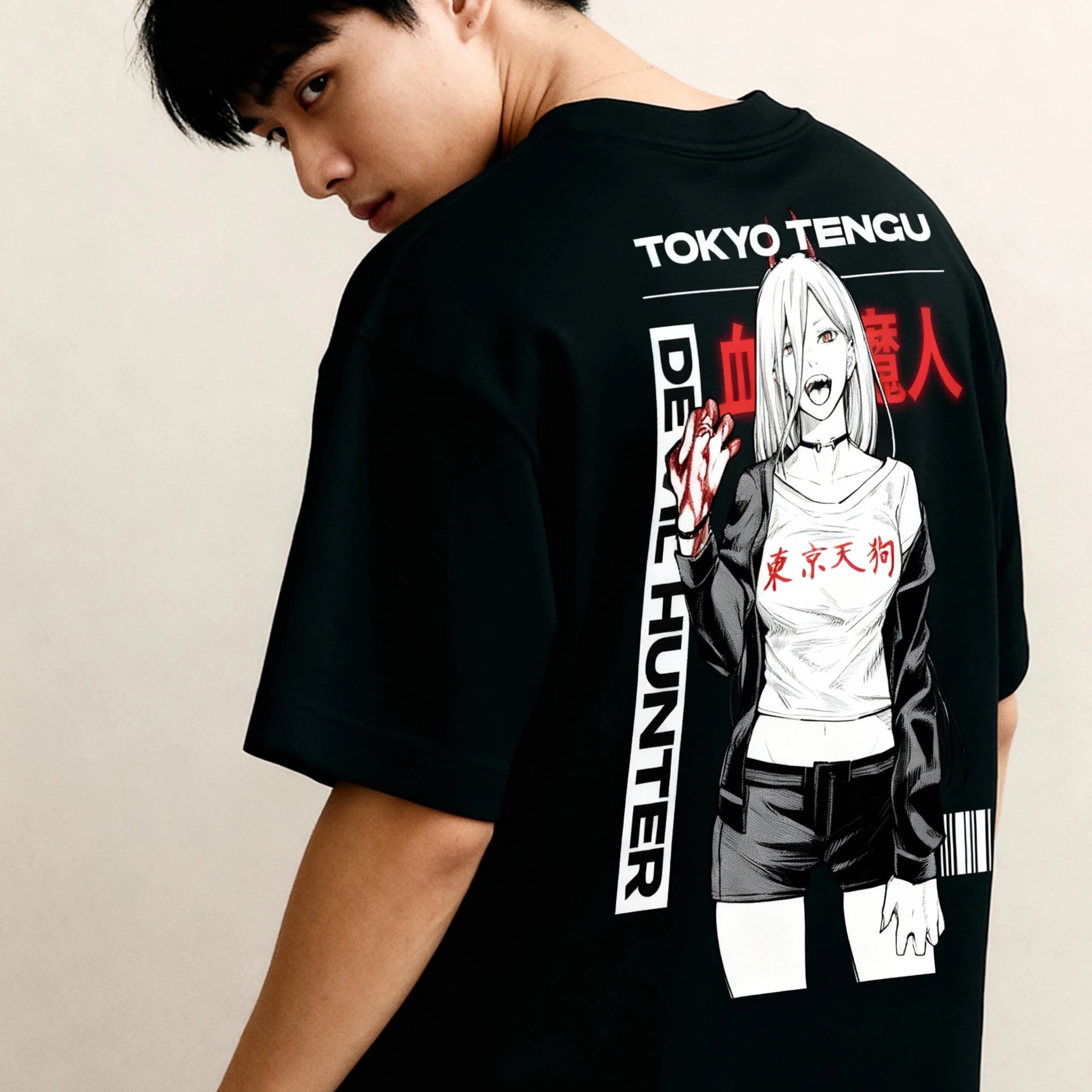 POWER - Oversized Heavy Tee - Tokyo Tengu