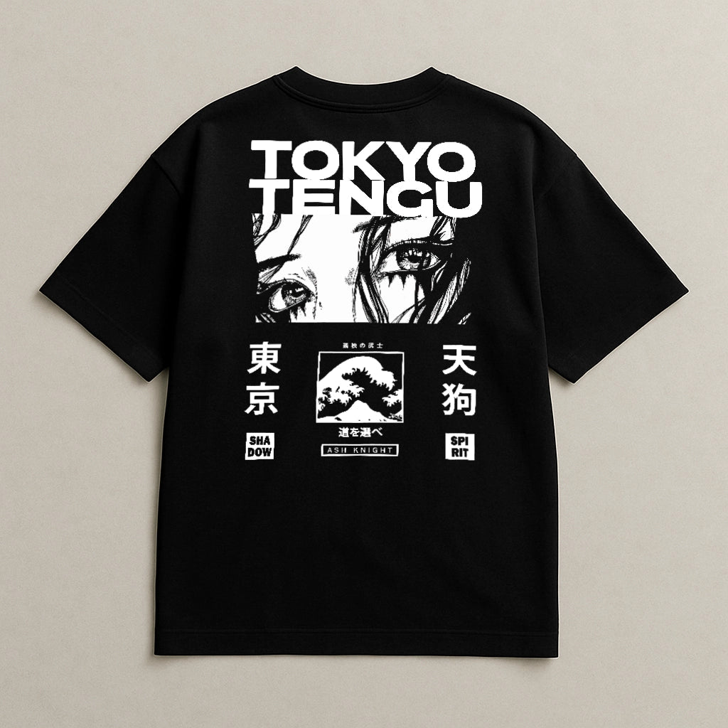SILENT DRIFT - Oversized Heavy Tee - Tokyo Tengu