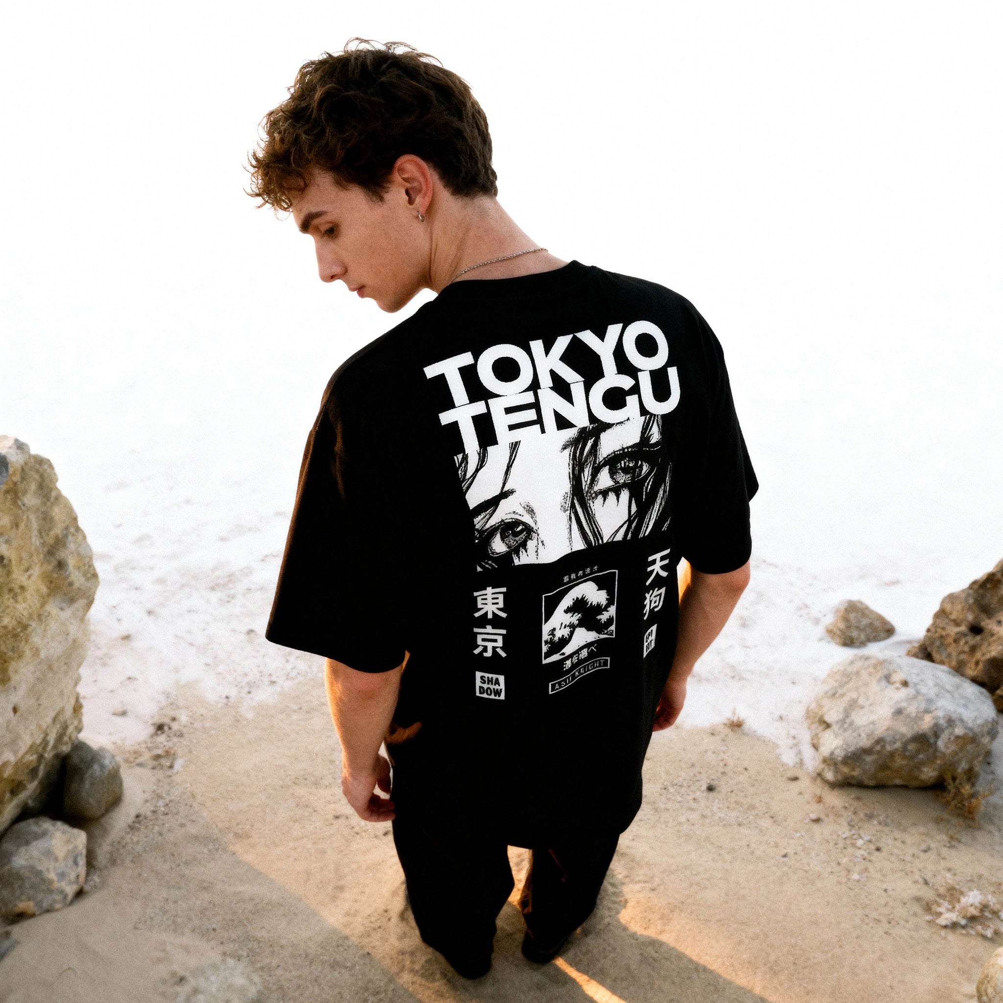 SILENT DRIFT - Oversized Heavy Tee - Tokyo Tengu