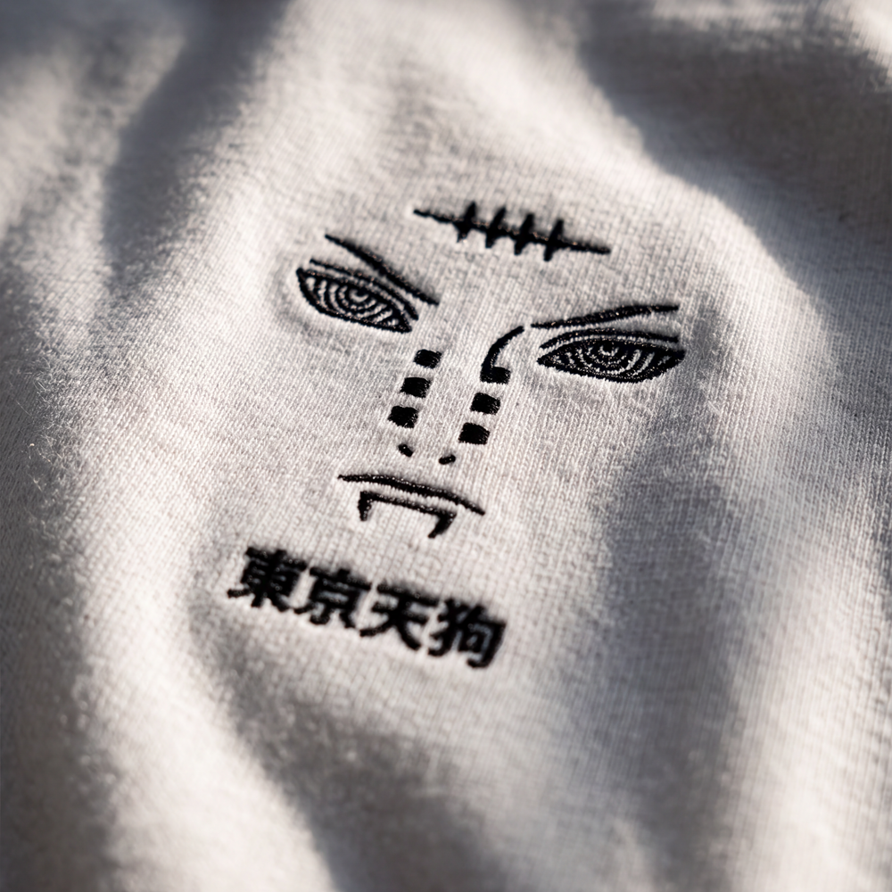 FALLEN - EMBROIDERED & BACK PRINT TEE