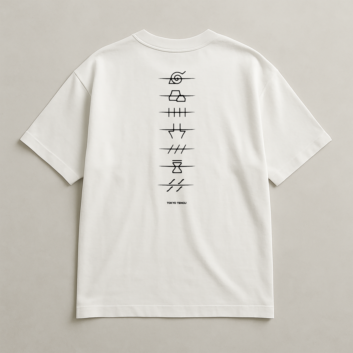 FALLEN - EMBROIDERED & BACK PRINT TEE