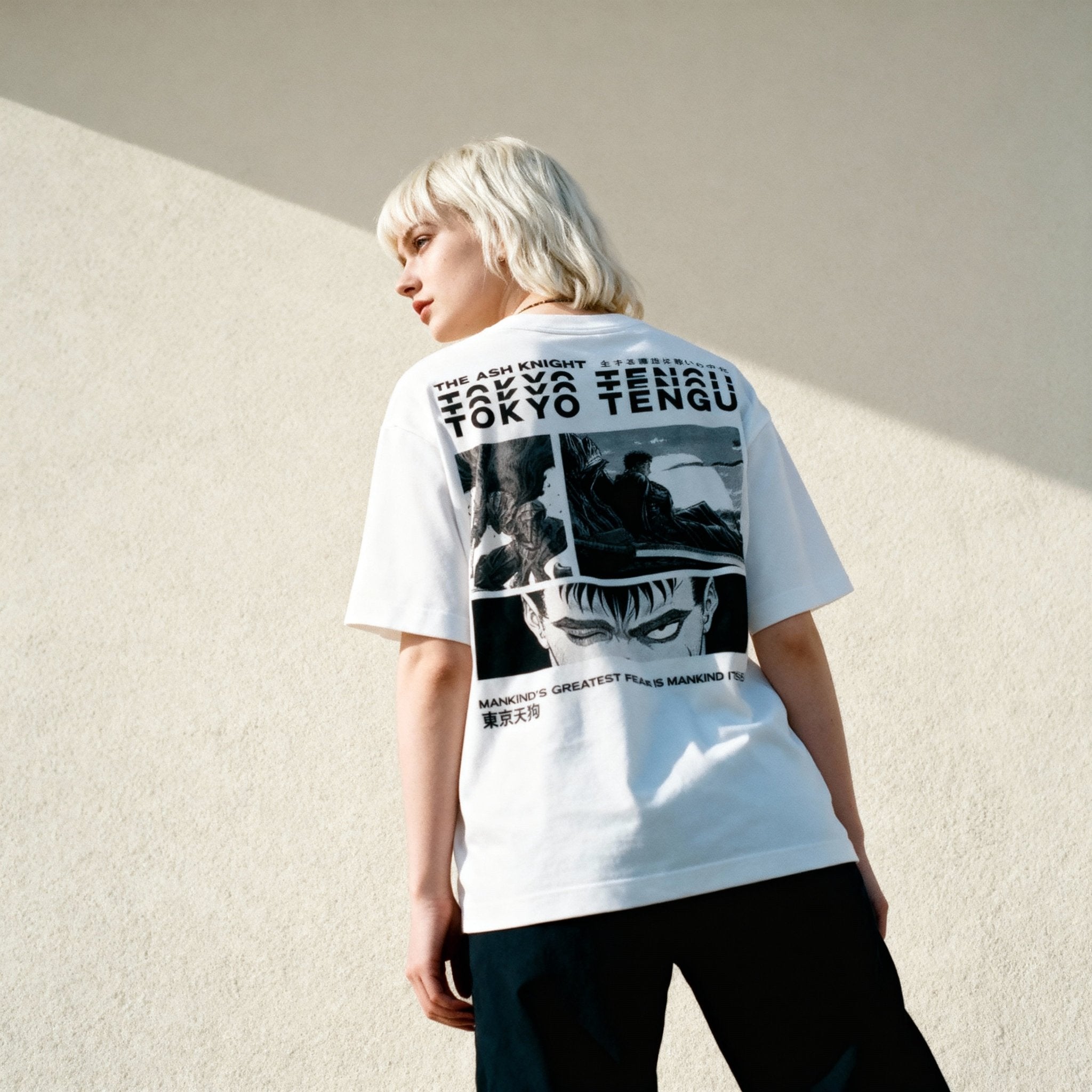 BLACK ECLIPSE - Oversized Heavy Tee - Tokyo Tengu