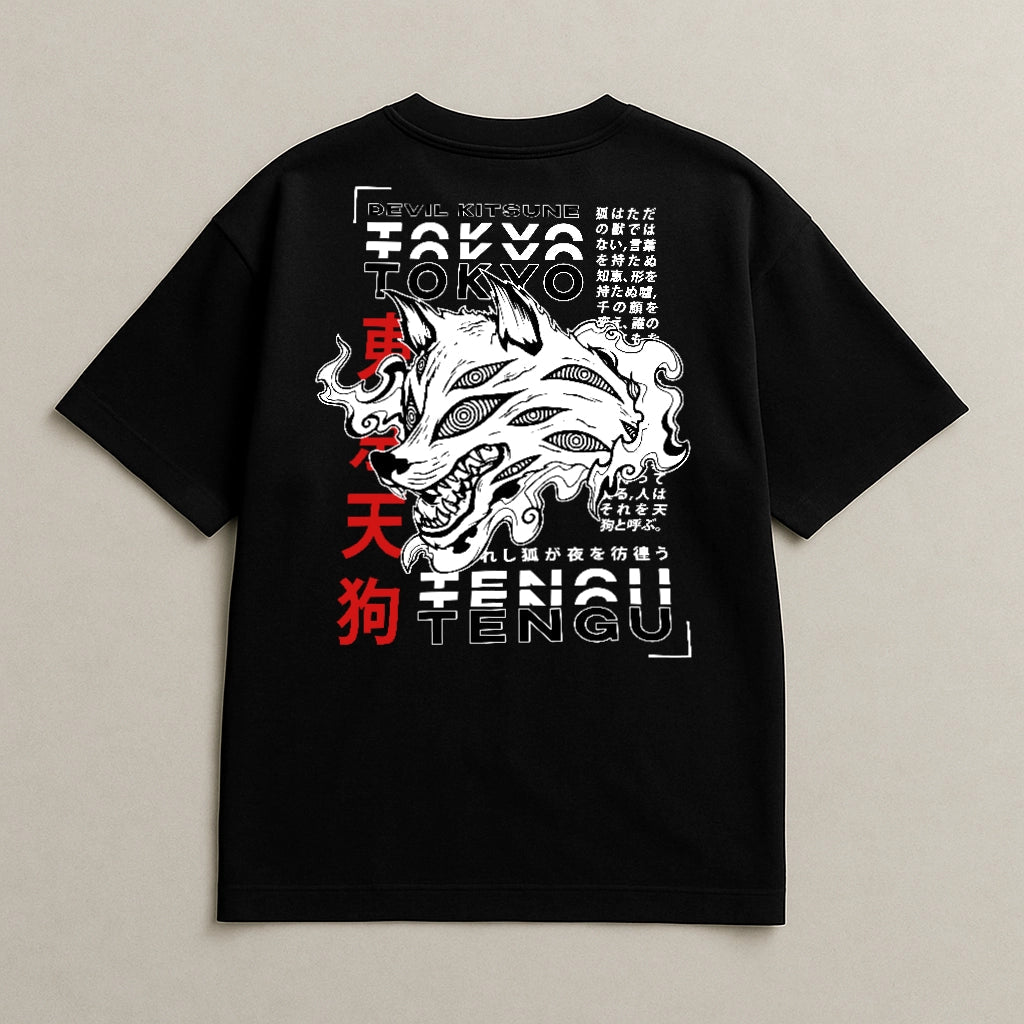 DEVIL PACT - Oversized Heavy Tee - Tokyo Tengu