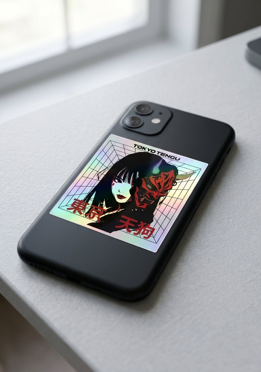 Hannya - Sticker Brillant