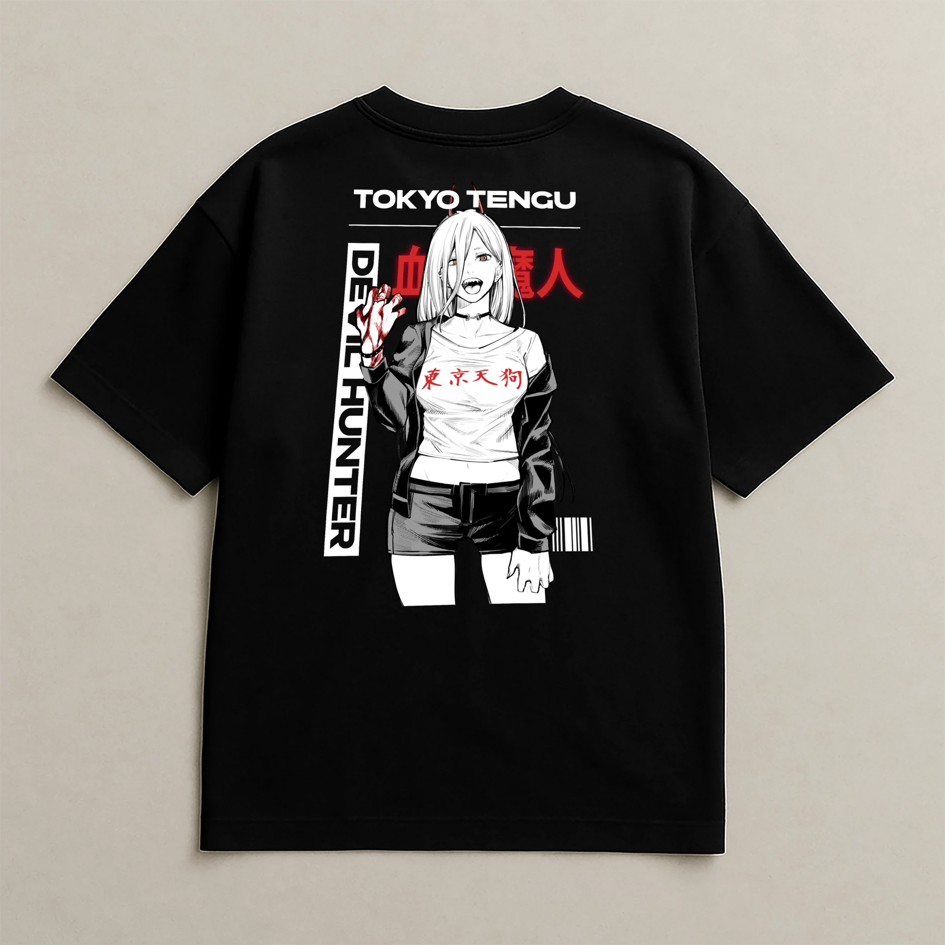 POWER — Chainsaw Man Oversize T-Shirt 230g | Tokyo Tengu