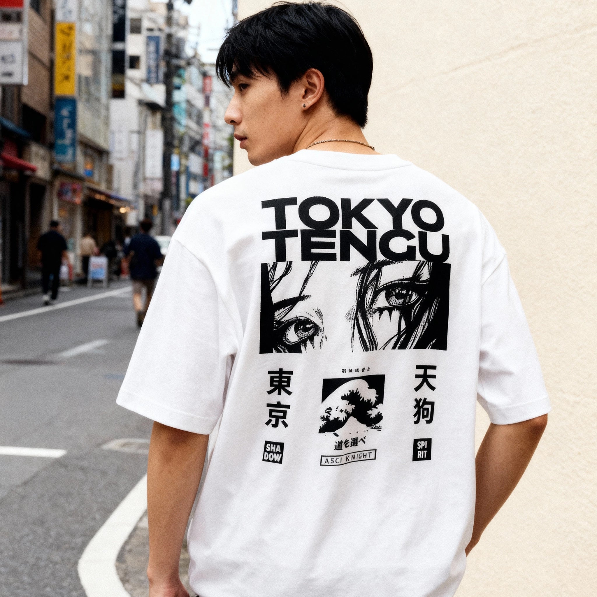 SILENT DRIFT - Oversized Heavy Tee - Tokyo Tengu