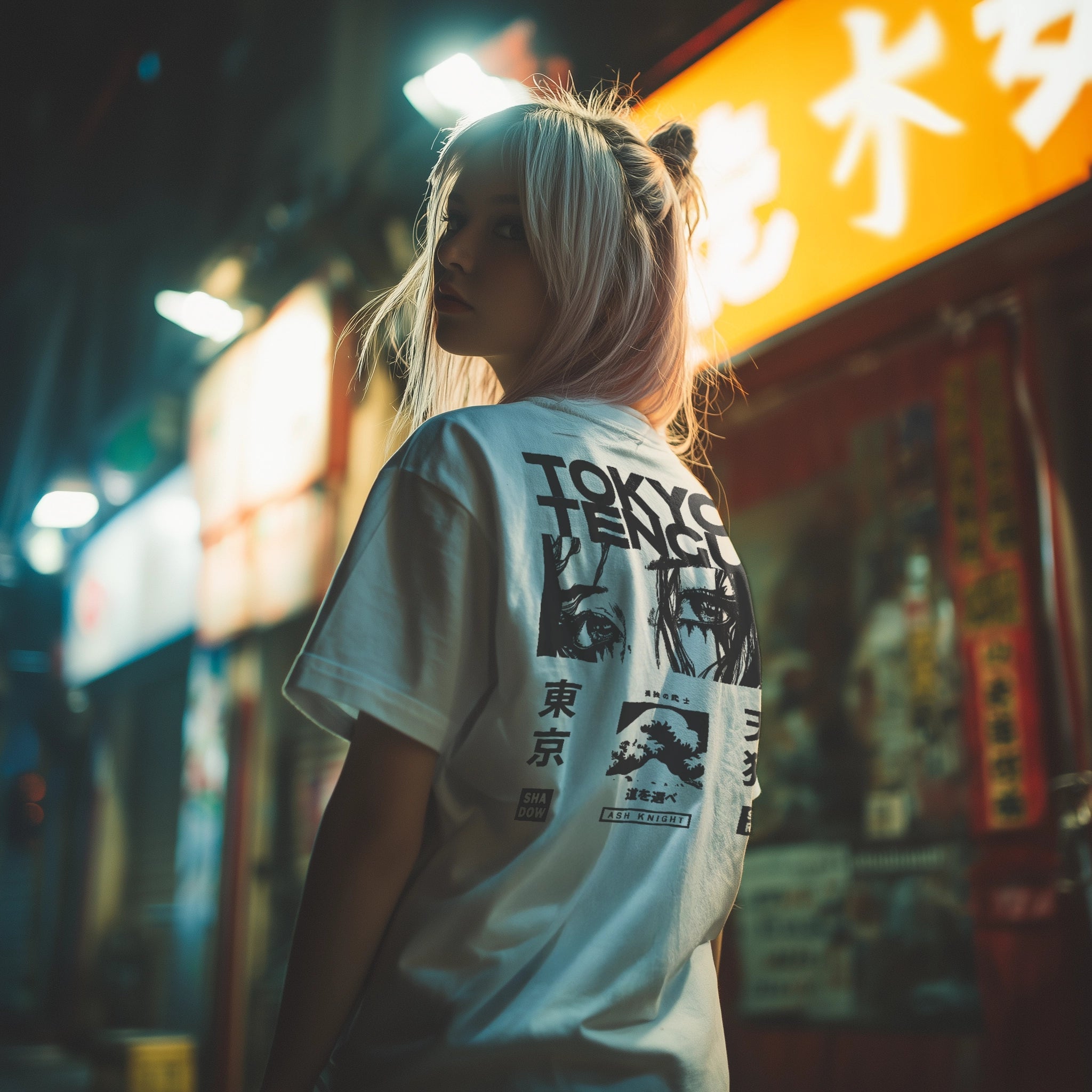 SILENT DRIFT - Oversized Heavy Tee - Tokyo Tengu