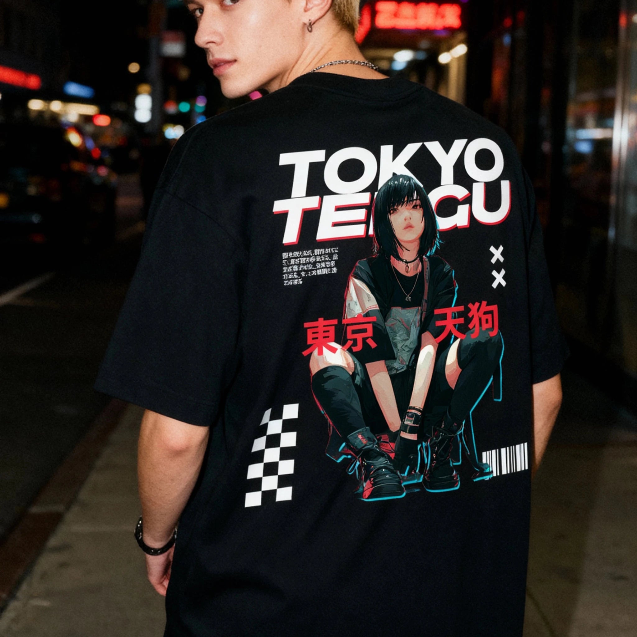 TSUBAKI Oversized Heavy Tee | Tokyo Tengu